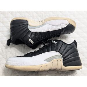 Nike Jordan 12 Retro BG Playoffs Boys Black/White Sneakers Size 6.5 Includes COA